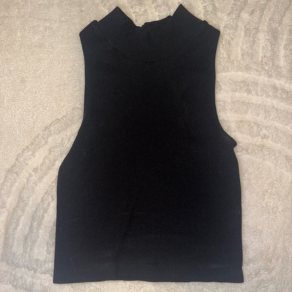 Black tank top